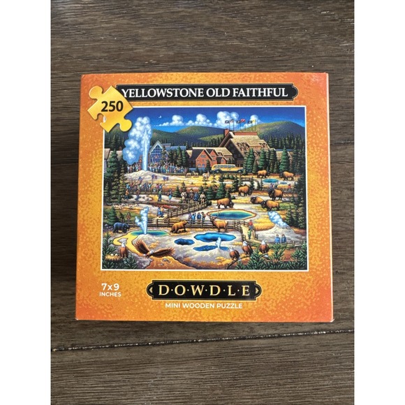 Yellowstone Old Faithful 210 Piece Personal Jigsaw Puzzle 9x11 Dowdle Folk Art - Picture 1 of 2